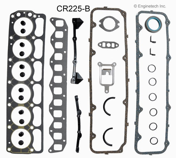 Enginetech CR225-B Engine Full Gasket Set for Dodge and Chrysler Vehicles