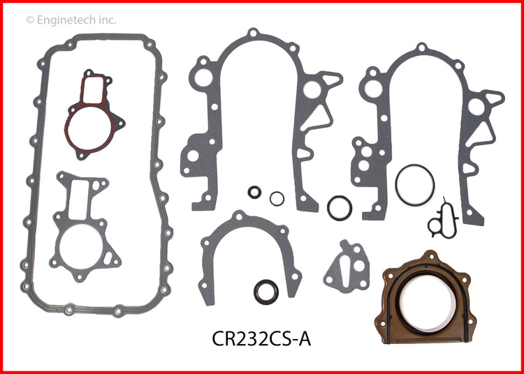 Enginetech CR232CS-A Engine Lower End Gasket Set for Dodge and Chrysler Vehicles
