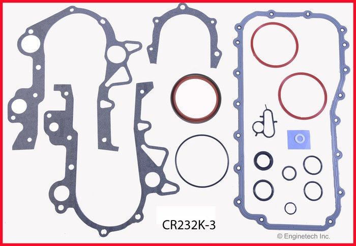 Enginetech Engine Full Gasket Set for Dodge and Chrysler Cars and Trucks (Part CR232K-3)