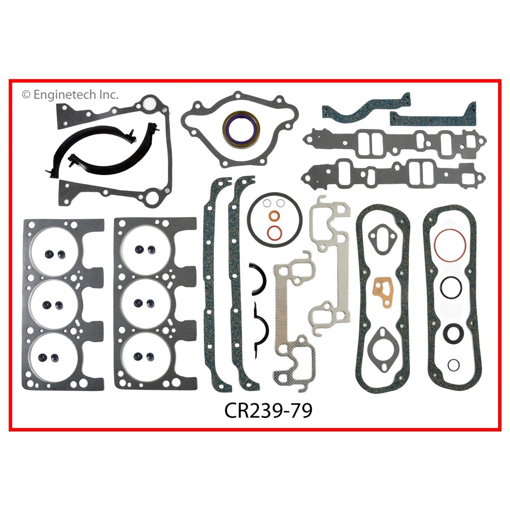 Enginetech CR239-79 Engine Full Gasket Set for Dodge and Chrysler Cars and Trucks