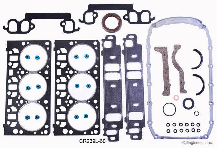 Enginetech CR239L-60 Engine Full Gasket Set for Dodge and Chrysler Vehicles