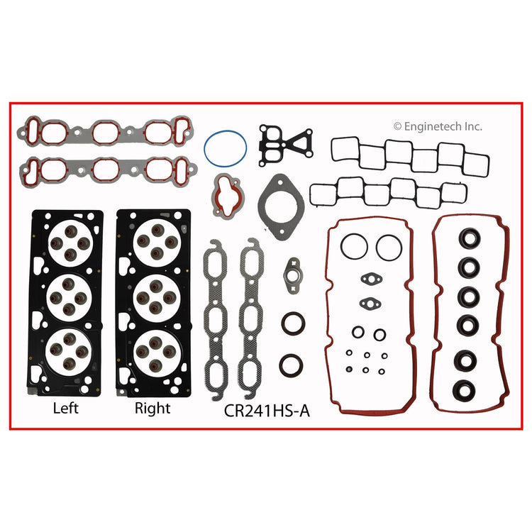 Enginetech CR241HS-AWB Engine Cylinder Head Gasket Set for GMC and Chevrolet Vehicles