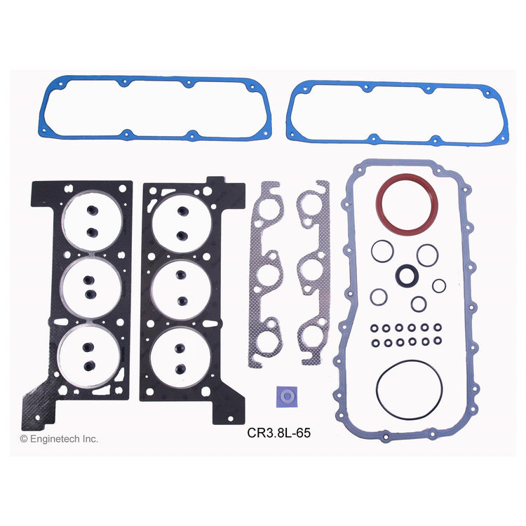 Enginetech CR3.8L-65 Engine Full Gasket Set for Chrysler and Dodge Vehicles