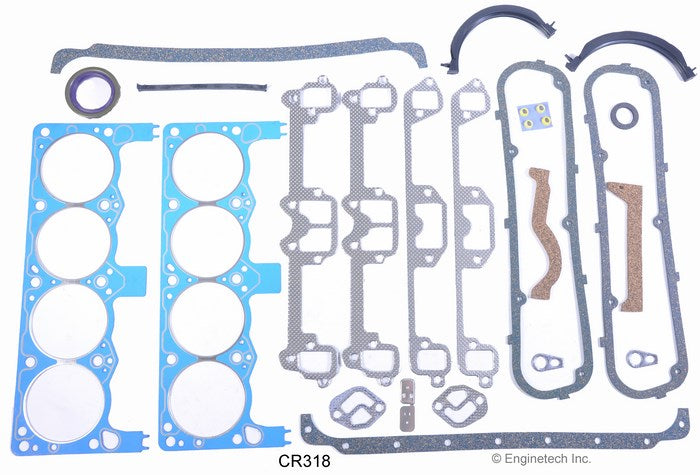 Enginetech Rebuilders Engine Full Gasket Set for Dodge & Chrysler - Part CR318