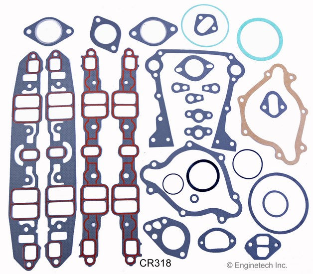 Enginetech Rebuilders Engine Full Gasket Set for Dodge & Chrysler - Part CR318