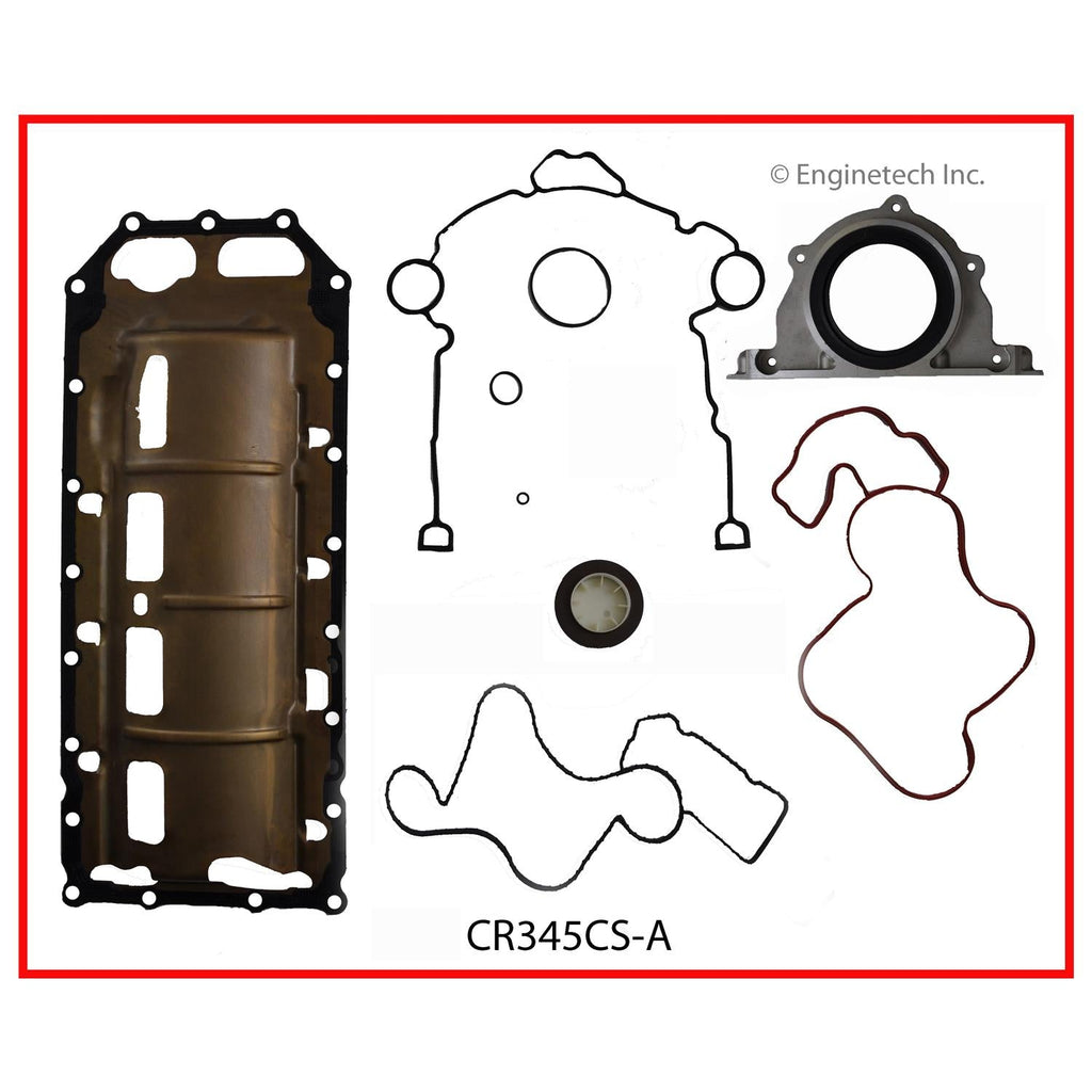 Enginetech CR345CS-A Engine Lower End Gasket Set for Dodge and Chrysler Trucks and Cars