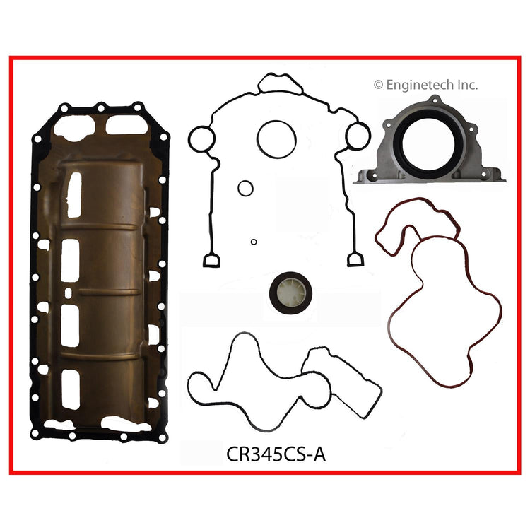 Enginetech CR345CS-A Engine Lower End Gasket Set for Dodge and Chrysler Trucks and Cars