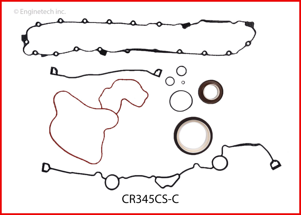 Enginetech CR345CS-C Engine Lower End Gasket Set for Dodge and Chrysler Vehicles