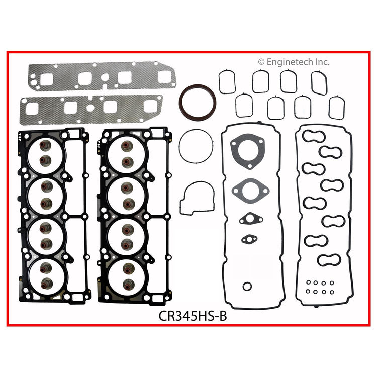 Enginetech CR345HS-BWB Engine Cylinder Head Gasket Set for GMC and Chevrolet Trucks and Cars