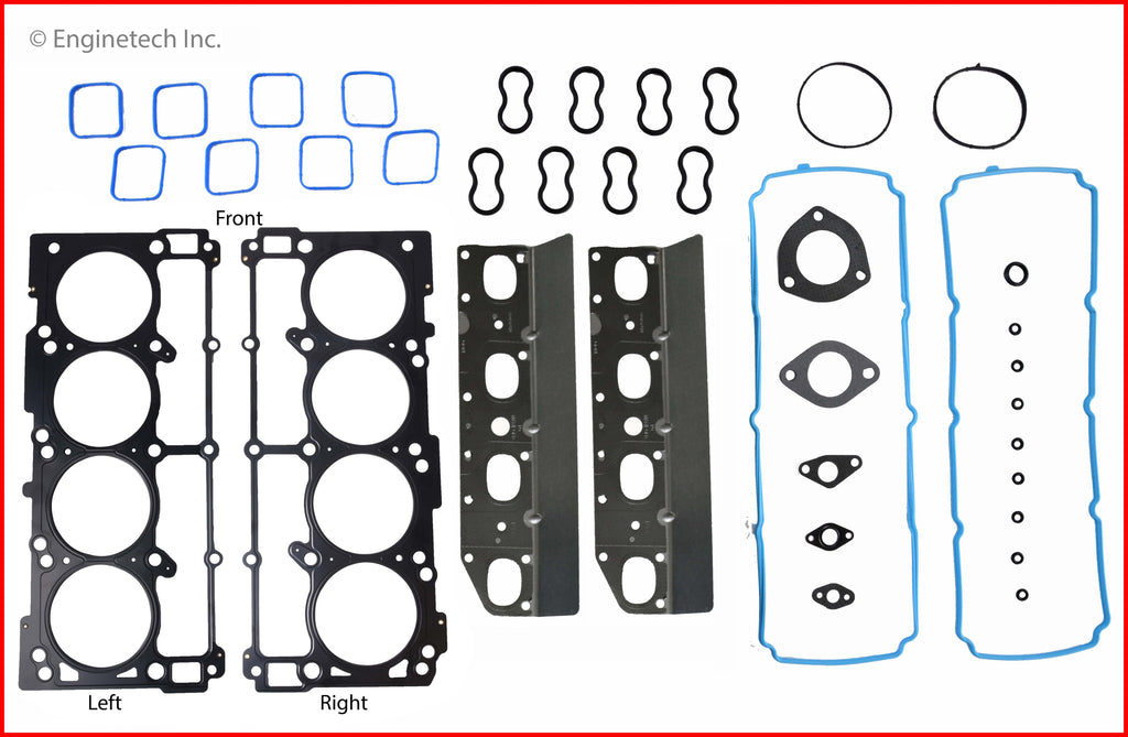 Enginetech CR345HS-CWB Engine Cylinder Head Gasket Set for GMC and Chevrolet Vehicles with Head Bolts