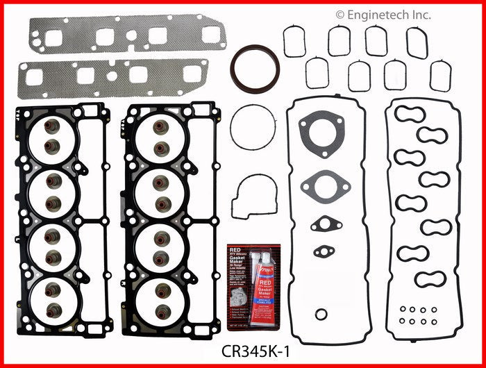 Enginetech CR345K-1 Engine Full Gasket Set for Dodge and Chrysler Vehicles