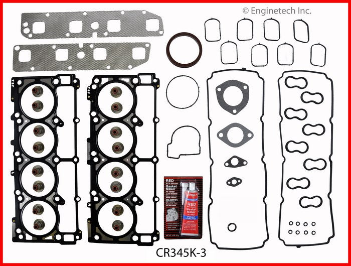 Enginetech CR345K-3 Engine Full Gasket Set for Dodge and Chrysler Vehicles