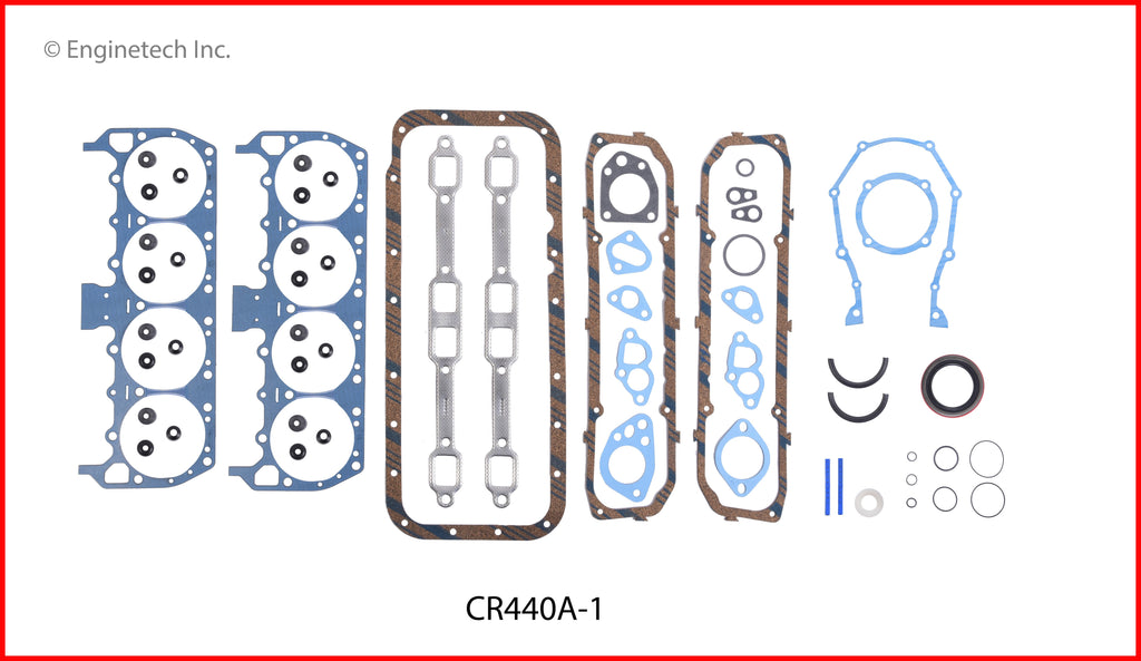 Enginetech CR440A-1 Engine Full Gasket Set for Dodge and Chrysler Cars and Trucks