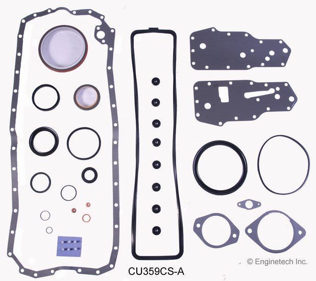 Enginetech CU359CS-A Engine Lower End Gasket Set for Dodge Trucks