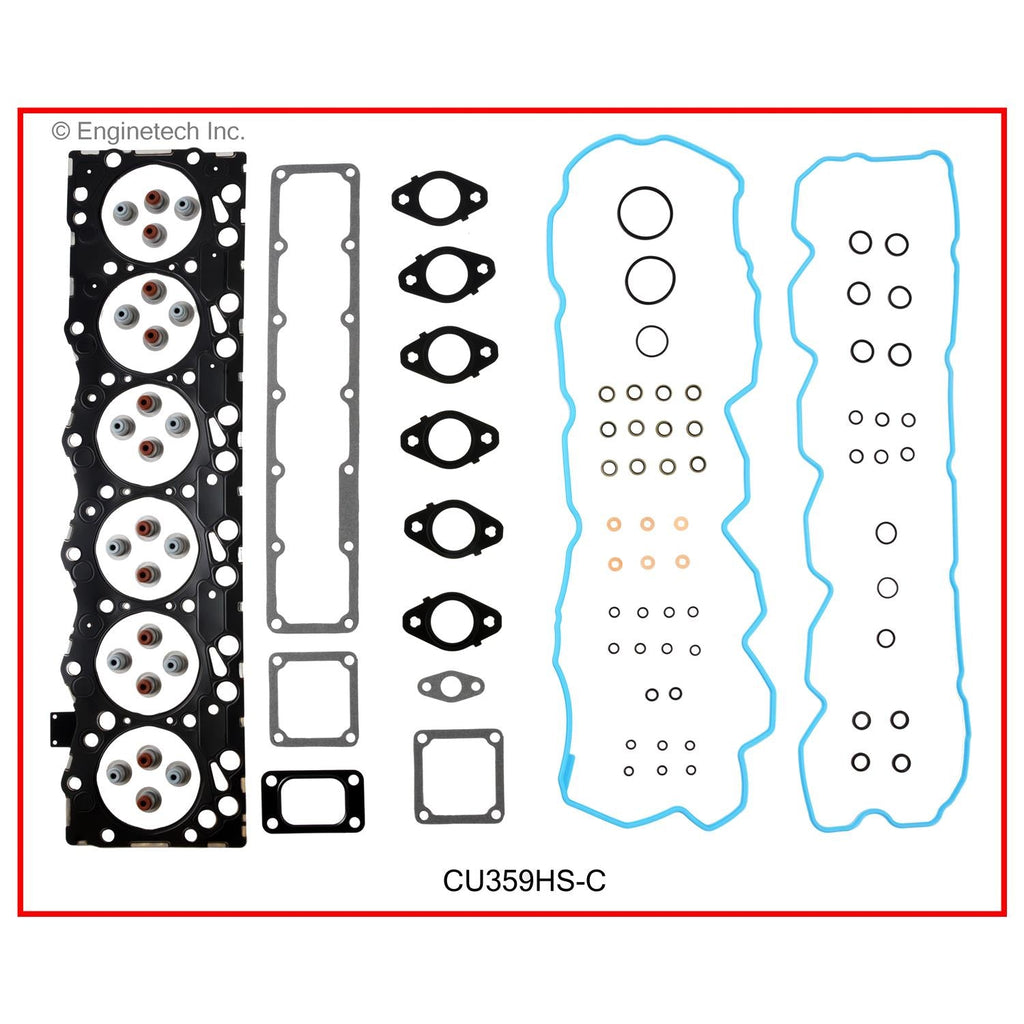 Enginetech CU359HS-C Engine Cylinder Head Gasket Set for Dodge Ram Cummins Trucks