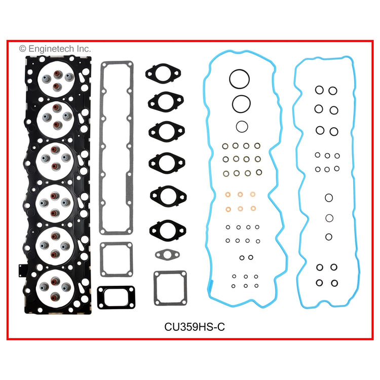 Enginetech CU359HS-C Engine Cylinder Head Gasket Set for Dodge Ram Cummins Trucks
