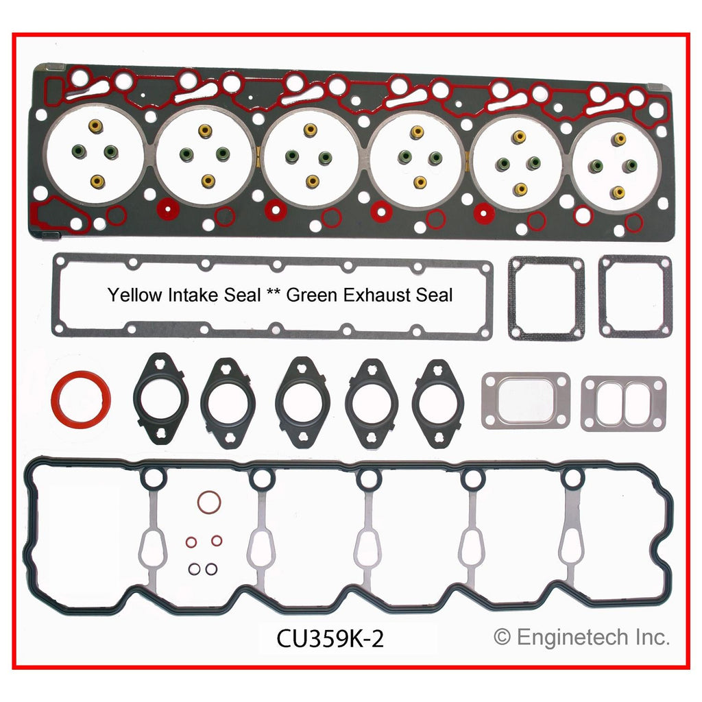 Enginetech CU359K-2 Engine Full Gasket Set for Dodge Ram Cummins Trucks