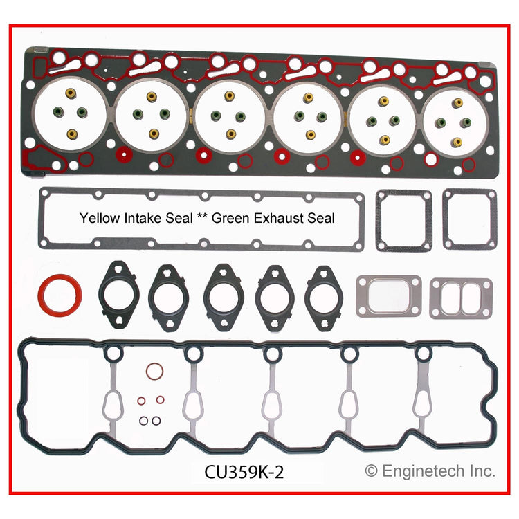 Enginetech CU359K-2 Engine Full Gasket Set for Dodge Ram Cummins Trucks