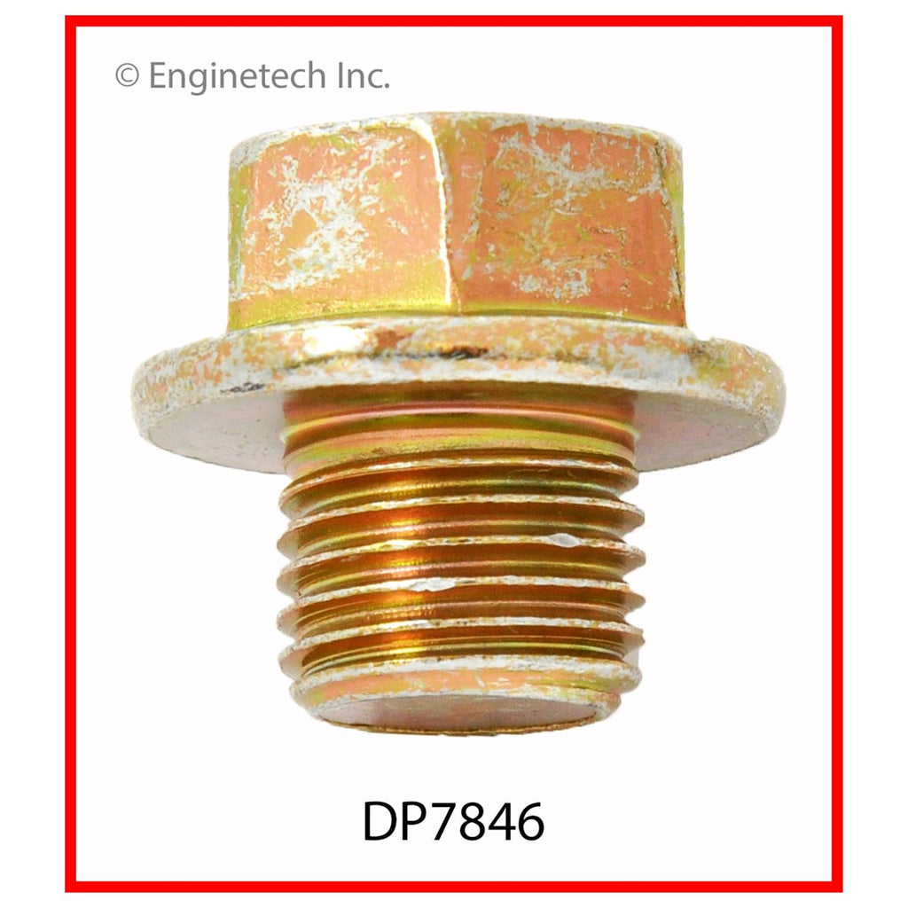 Enginetech Engine Oil Pan Oil Drain Plug DP7846 – Steel Alloy Construction for Reliable Sealing