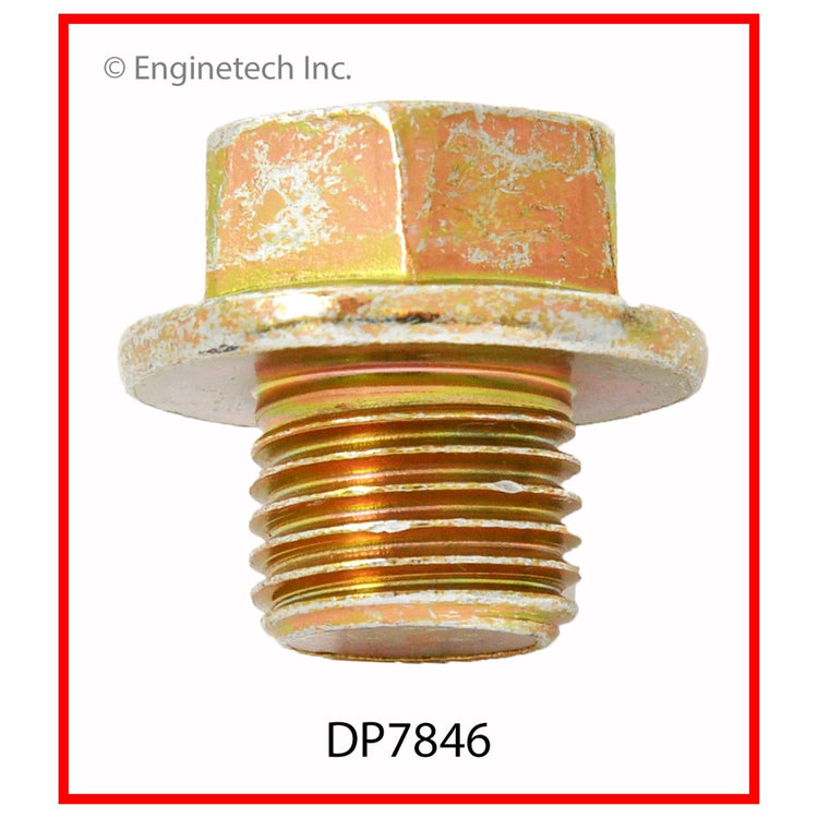 Enginetech Engine Oil Pan Oil Drain Plug DP7846 – Steel Alloy Construction for Reliable Sealing
