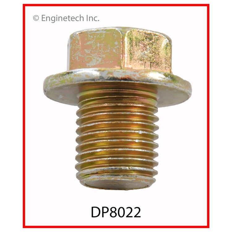 Enginetech DP8022 Engine Oil Pan Drain Plug – Steel Alloy Construction for Reliable Sealing