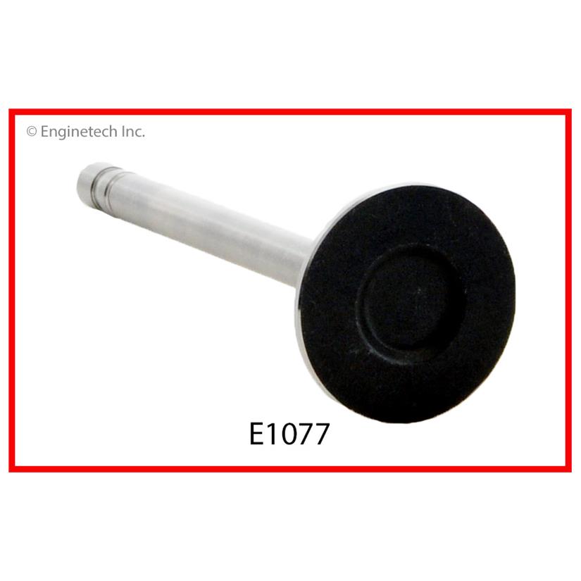 Enginetech E1077B Engine Exhaust Valve with Oversized Stem and Head