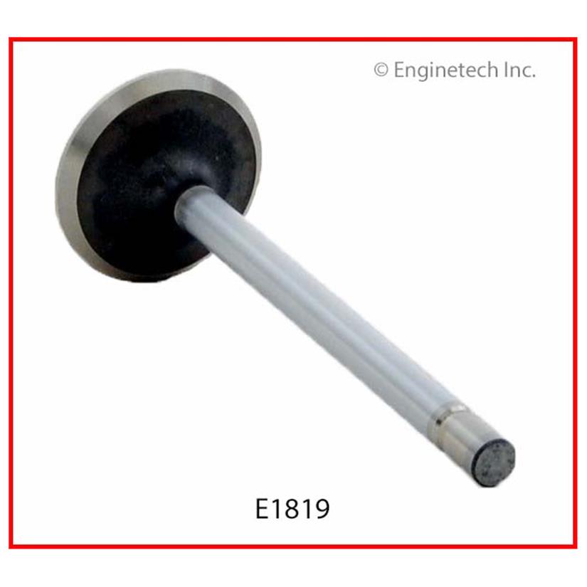 Enginetech E1819 Engine Exhaust Valve with Oversized Stem and Head for Ford Trucks and Sedans