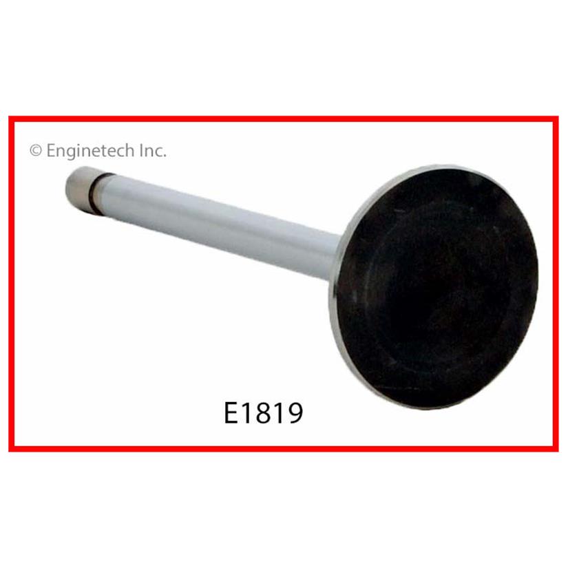 Enginetech E1819 Engine Exhaust Valve with Oversized Stem and Head for Ford Trucks and Sedans