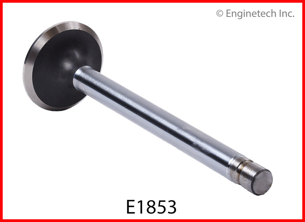 Enginetech E1853 Engine Exhaust Valve with Oversized Stem and Head for 1965-1966 Jeep and American Motors Models