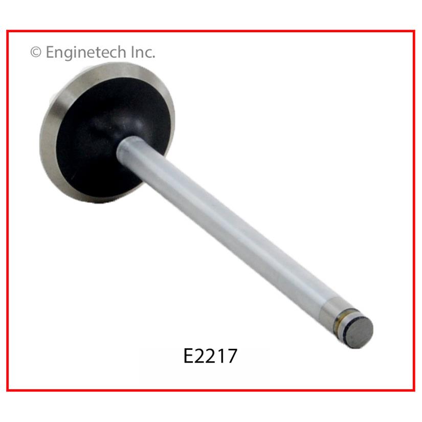 Enginetech E2217B Engine Exhaust Valve with Oversized Stem and Head for Dodge Dakota, Jeep Cherokee, and Eagle Premier