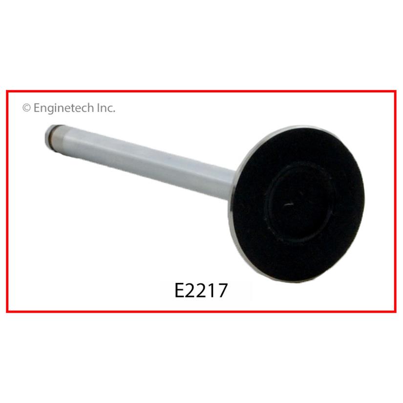 Enginetech E2217B Engine Exhaust Valve with Oversized Stem and Head for Dodge Dakota, Jeep Cherokee, and Eagle Premier