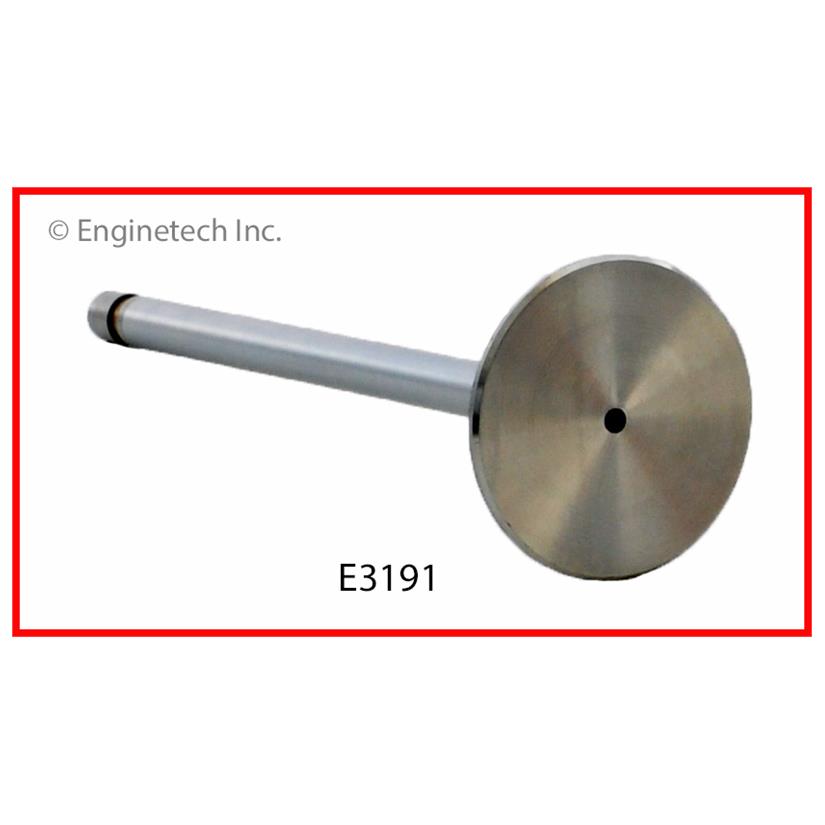 Enginetech Engine Exhaust Valve with Oversized Stem and Head - Part E3191