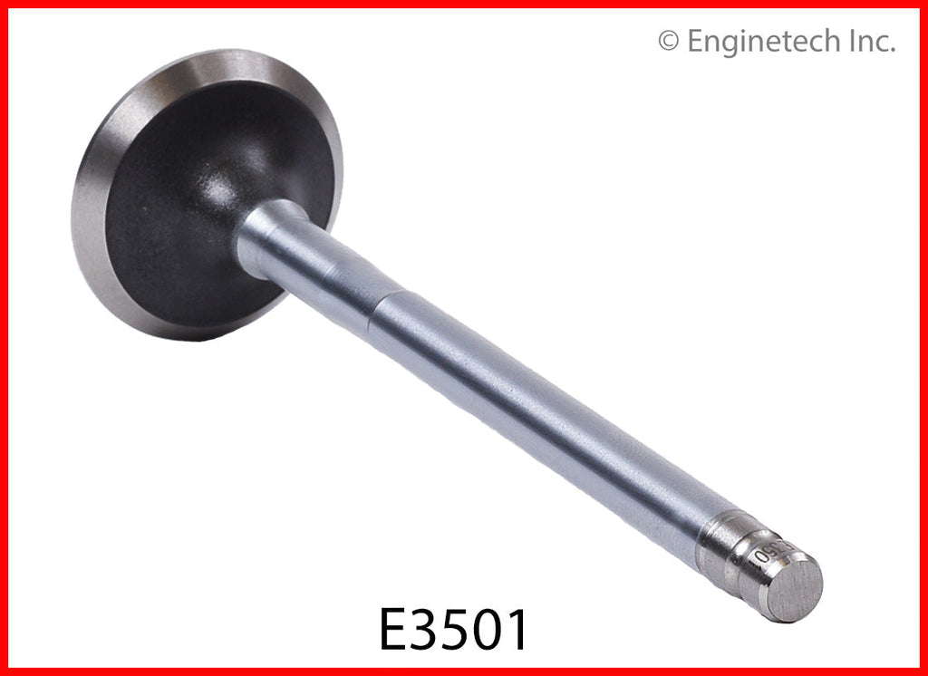 Enginetech E3501 Engine Exhaust Valve with Oversized Stem and Head for Toyota Camry