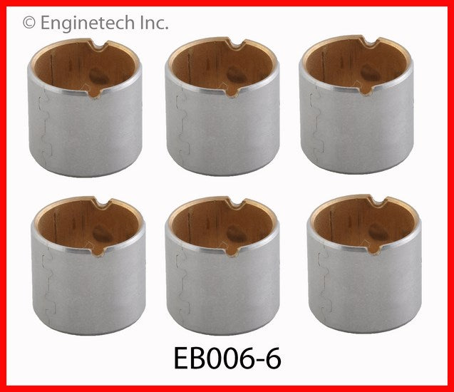 Enginetech EB006-6 Engine Piston Wrist Pin Bushing Set for Buick and Chevrolet 2004-2005