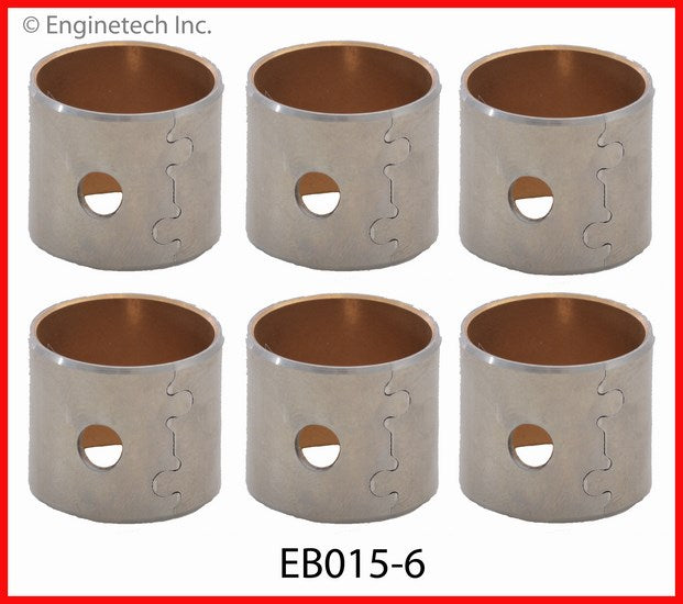 Enginetech EB015-6 Engine Piston Wrist Pin Bushing Set with Machining Required for 2011-2012 Vehicles