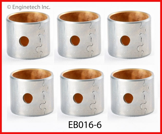 Enginetech EB016-6 Engine Piston Wrist Pin Bushing Set with Machining Required