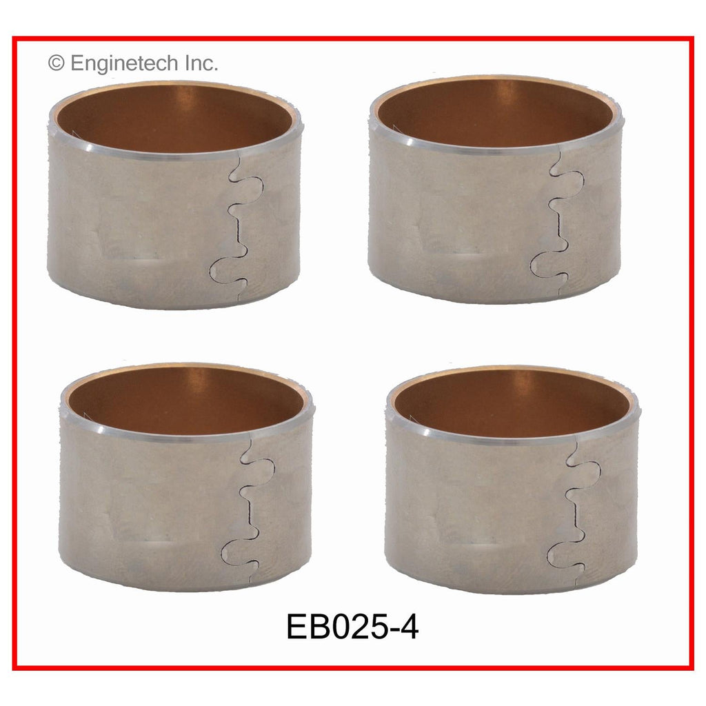 Enginetech EB025-4 Engine Piston Wrist Pin Bushing Set with Machining Required for Ford Trucks and Vans