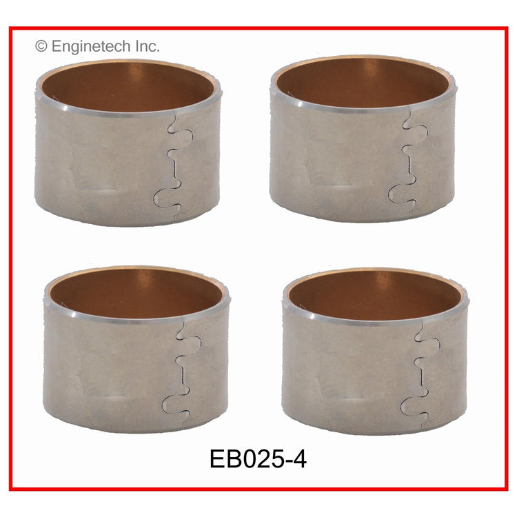 Enginetech EB025-4 Engine Piston Wrist Pin Bushing Set with Machining Required for Ford Trucks and Vans