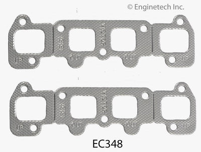 Enginetech EC348 Exhaust Manifold Gasket for GMC Chevrolet Cars and Trucks