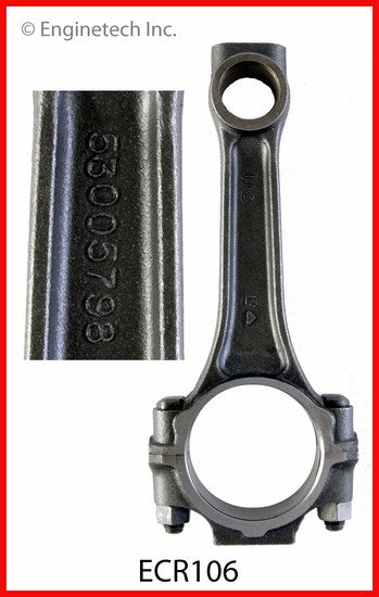 Enginetech ECR106 Remanufactured Single Engine Connecting Rod with Bolts for Dodge B150 Models