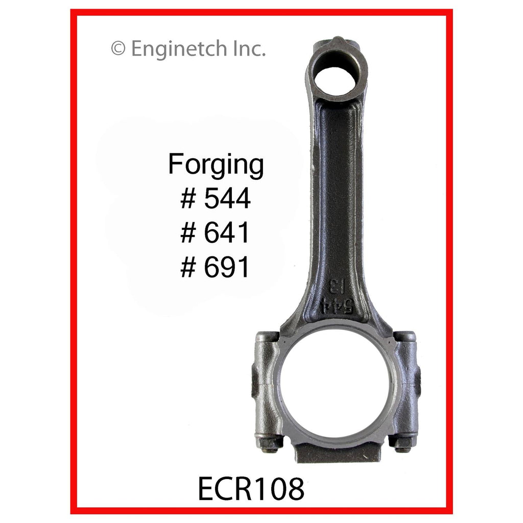 Enginetech ECR108 Remanufactured Single Engine Connecting Rod with Bolts for Jeep and Dodge Vehicles