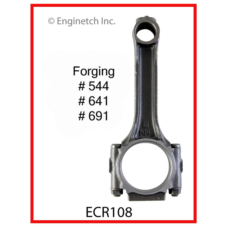 Enginetech ECR108 Remanufactured Single Engine Connecting Rod with Bolts for Jeep and Dodge Vehicles