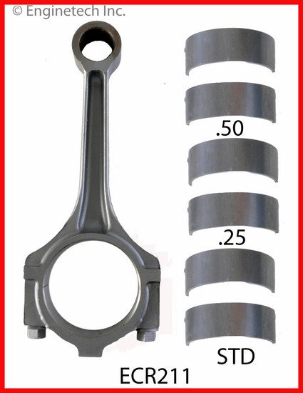 Enginetech ECR211 Remanufactured Single Engine Connecting Rod with Bolts for Ford and Lincoln Models