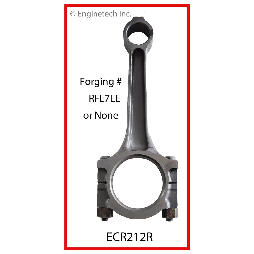 Enginetech ECR212R Remanufactured Single Engine Connecting Rod with Bolts for Ford Vehicles