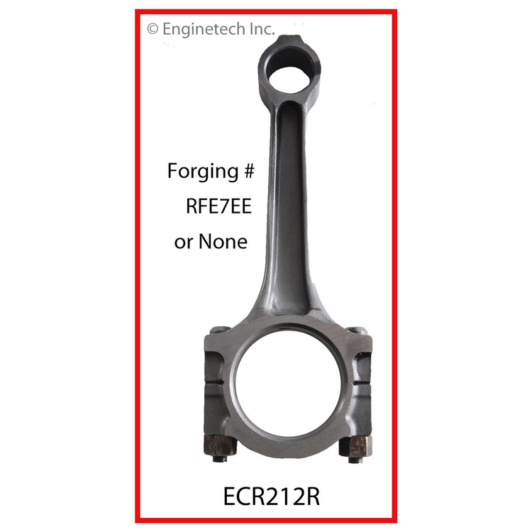 Enginetech ECR212R Remanufactured Single Engine Connecting Rod with Bolts for Ford Vehicles