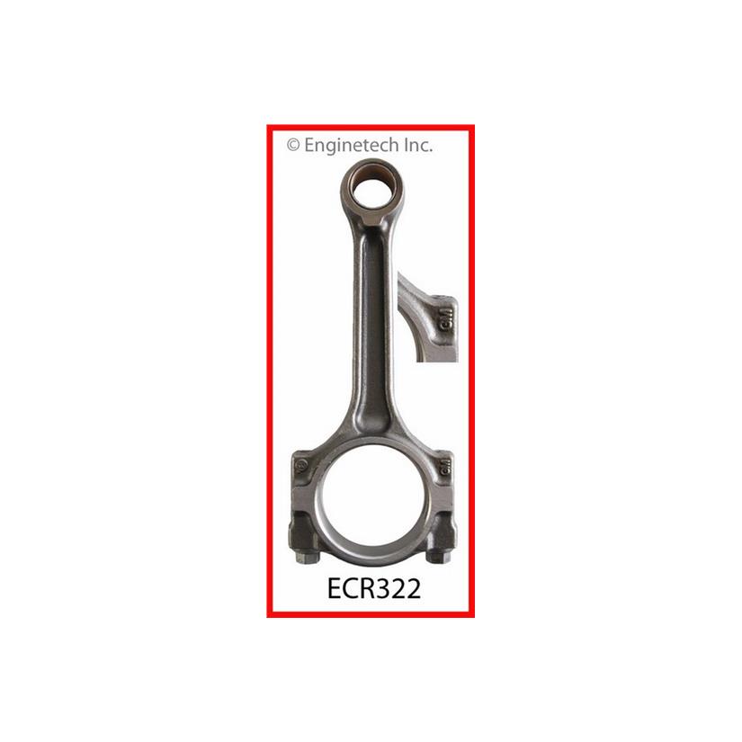 Enginetech ECR322 Remanufactured Single Engine Connecting Rod with Bolts for 2003-2005 Saturn, Chevrolet, Oldsmobile and Pontiac Models