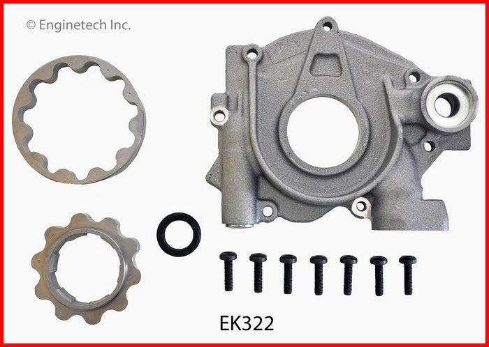 Enginetech EK322 Engine Oil Pump Repair Kit for 2003-2012 GM and Isuzu Vehicles