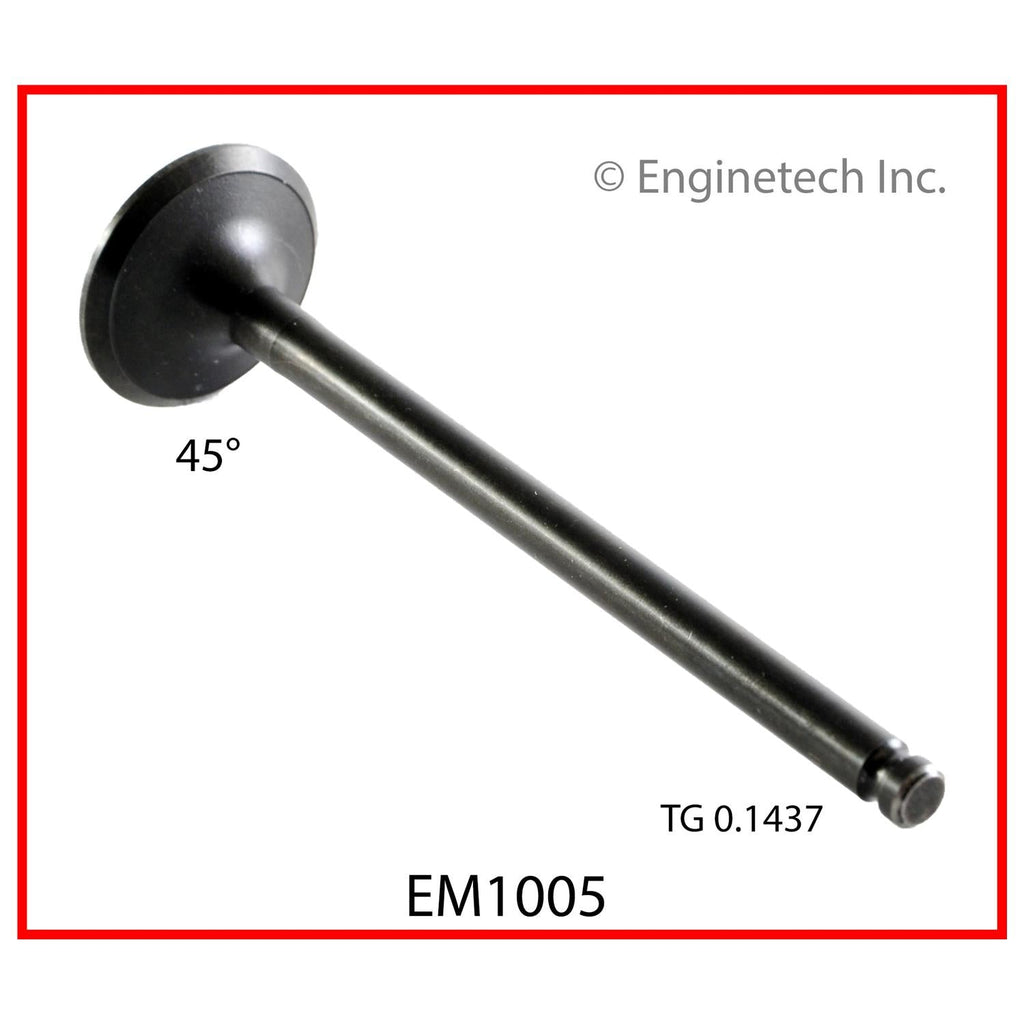 Enginetech EM1005 Engine Exhaust Valve for Kia Spectra and Sephia