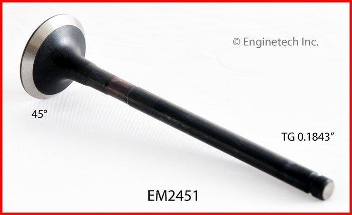 Enginetech BBPTEM2451 Engine Exhaust Valve for Toyota Corolla and Geo Prizm