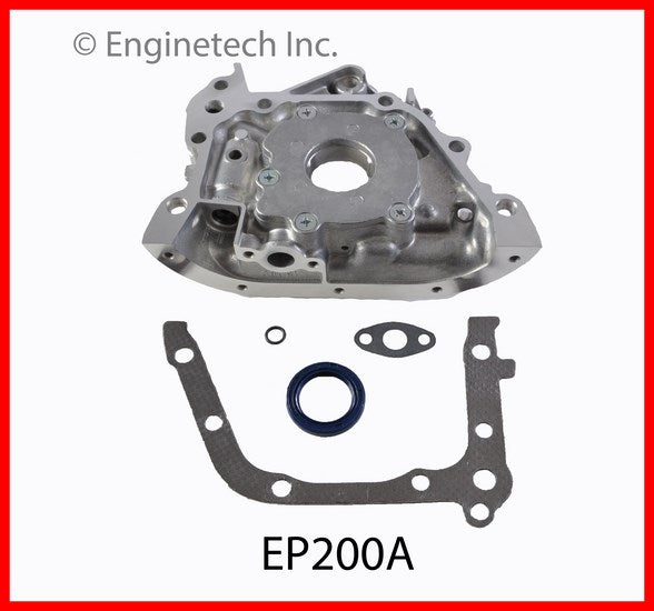 Enginetech EP200A Engine Oil Pump with Gasket for Toyota Corolla (1993-1997)